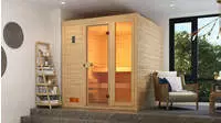 weka Sauna "Valida" Set, 9 kW-Ofen mit integrierter Steuerung