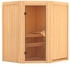 Karibu Elementsauna Tonja 3,6 kW Bio-Ofen externe Steuerung Ohne Dachkranz 170 x 151 x 192 cm (71305)