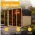 Artsauna Fasssauna Cube Big Fjora 6 Personen 9kW Ofen Glasfront + Zubehör (301844)
