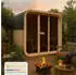 Artsauna Fasssauna Cube Big Fjora 6 Personen 9kW Ofen Glasfront + Zubehör (301844)