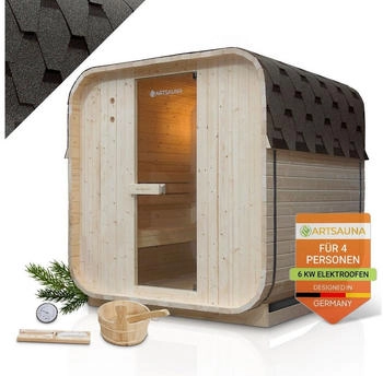 Artsauna Fasssauna Nolvik L 6kW Ofen + Zubehör (301843)