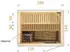Finntherm Cenik Innensauna 194x144x199cm Wandstärke 40mm