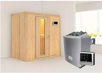 Karibu Variado Innensauna 68mm 9kW Ofen externe Steuerung (80670)