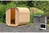 Karibu Fasssauna Quadro 1 Massivholz 38mm Bio-Kombiofen 9kW 199x175x205cm (34265)