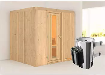 Karibu Daria Saunakabine 68mm 3,6kW 230V integrierte Steuerung (85926)