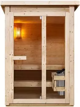 Sanotechnik Helsinki Au&szlig;ensauna 2-3 Personen, 4,5kW, 150x150x200cm