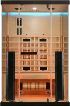 Sanotechnik Infrarotkabine BILLUND 2 NEU 2 Personen, 125x100x190cm, 5 Vollspektrumstrahler (82769263-0)