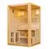 Sanotechnik PANORAMA Finnische Sauna für 2 Personen, 130x120x200cm, 3,5kW (J60130)