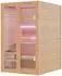 Dewello Sauna TOFINO 120x140 Ecksauna Hemlock 3,5kW Harvia Ofen 1-2 Personen (TOFINO 120x140)