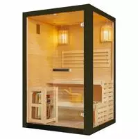 Sanotechnik Sauna "PANORAMA black"