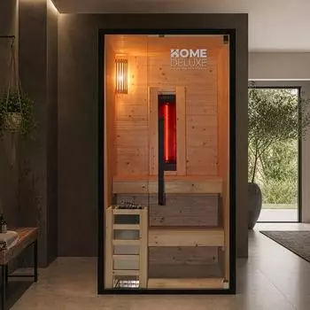 Home Deluxe Kombisauna Everest S, Fichte, 3,6kW Ofen & Infrarot (75499)