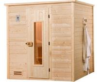 weka Sauna "Bergen" Set, 7,5 kW Bio-Ofen mit digitaler Steuerung