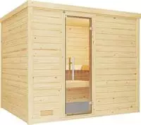 weka Sauna "Bergen" Set, 7,5 kW-Ofen mit digitaler Steuerung