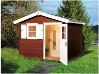 weka Saunahaus "Mikkeli" Set, 7,5 kW Bio-Ofen mit digitaler Steuerung