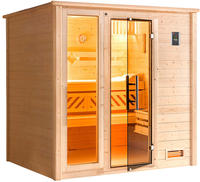 weka Sauna "Massivholzsauna BERGEN 2" Blockbohlen, Fensterelement, moderne