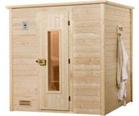 weka Sauna "Massivholzsauna BERGEN 2" Blockbohlen, isolierte Holzt&uuml;r