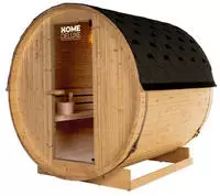 Outdoor Fasssauna Lahti L - 195 X 180 Cm F&uuml;r 4 Personen Sauna Saunakabine