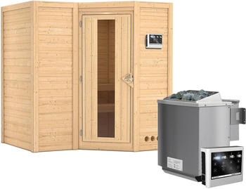 Karibu Sahib 1 (9 kW Bio-Ofen mit ext. Steuerung, Holzt&uuml;r mit Glaseinsatz)