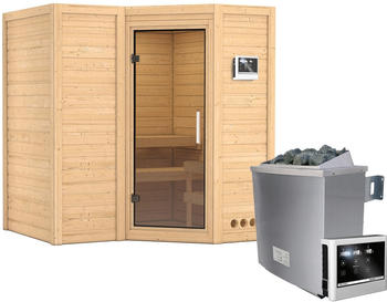 Karibu Sahib 1 (9 kW Ofen mit ext. Steuerung, Klarglast&uuml;r)