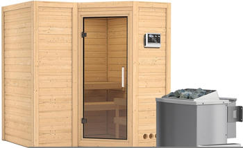 Karibu Sahib 1 (9 kW Bio-Ofen mit ext. Steuerug, Klarglast&uuml;r)