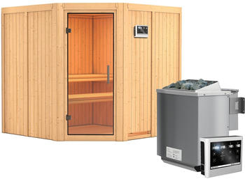 Karibu Jarin (9kW Bio-Ofen mit Steuerger&auml;t, ohne Dachkranz, Glast&uuml;r)