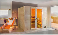 weka Sauna "Massivholzsauna VALIDA PLUS" Blockbohlen, Fensterelement, moderne