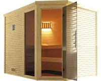 weka Sauna "Design-Sauna CUBILIS 3" Blockbohlen im wekaLine-Profil