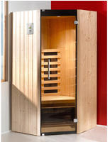 weka Infrarotkabine "Infrarotkabine TANILLA Eck" naturbelassen, moderne Gazglast&uuml;r,