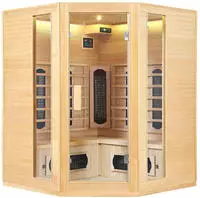 Artsauna Infrarotkabine, Natur, Holz, 150x190x150 cm, Freizeit, Wellness,
