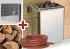 Weka Technikpaket mit 9,0 kW Klassikofen, Steuerung, Anschlusskabel und Saunasteinen (500.0502.10.15)