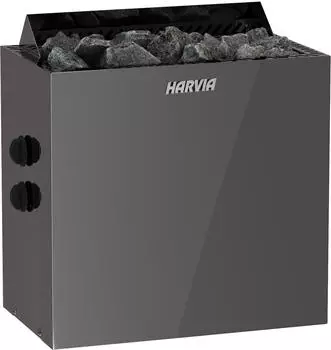 Harvia Vega Qubic BlackSteel Saunaofen 6kW integrierte Steuerung (HBQ604M)