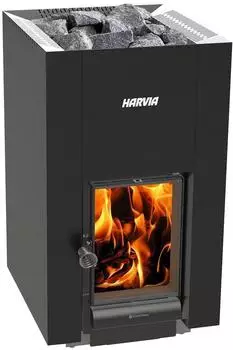 Harvia Linear 22 GreenFlame Holz-Saunaofen 15,7kW schwarz (WKLI20GM)