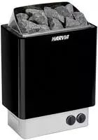 Harvia Kip80 Black Saunaofen 8 Kw Elektroofen Integrierte Steuerung Schwarz