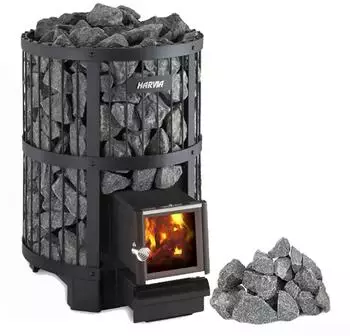 Harvia Legend 240 SL Holz-Saunaofen-Set mit Steinen (WK240LDSL-AC3020)