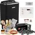 Fresh-Pool TopSteel M90E Black Saunaofen-Set 9kW, K2 Steuerung T4W (M90E)