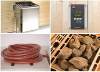 weka Saunaofen "Set 2 - 4,5 kW OS 230V/20A" digitale Steuerung, 4 Leistungsstufen
