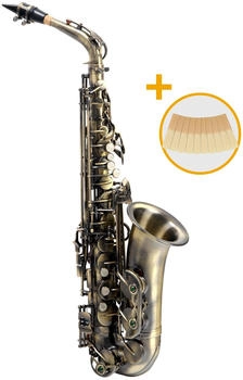 Classic Cantabile AS-450 Antique Yellow Eb Altsaxophon Set