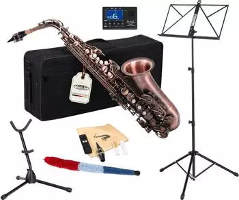Classic Cantabile AS-450 Antique Red Altsaxophon Set