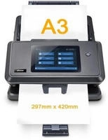 Plustek eScan A650 Pro Netzwerkscan. 60ppm/A3/USB2.0/W LAN/600dpi/100ADF - Scanner -