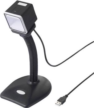 Renkforce RF-SBS-500 2D Barcode-Scanner Kabelgebunden 1D, 2D Imager Schwarz Desktop-Scanner (Station