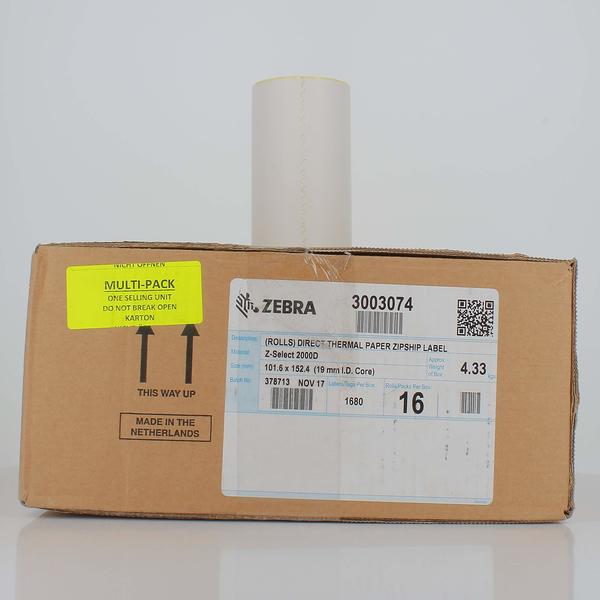 Zebra Technologies Z-SELECT 2000D 101,6 x 152,4 mm - 4 Rollen x Fotopapier, Weiss
