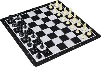Philos-Spiele Schachset rollbar, Feld 55 mm, mit Kunstofffiguren und Tragetasche (ML53817)