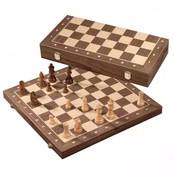 Philos-Spiele Schachkassette mit Figuren, Holz, Feld 43 mm (2741)