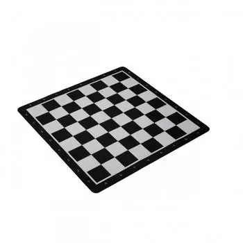 Philos-Spiele Schachbrett rollbar, Kunststoff, schwarz/weiß, 55mm Felder (2496)