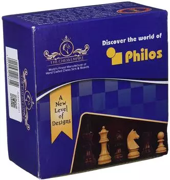 Philos-Spiele Artus Schachfiguren, gewichtet, K&ouml;nigsh&ouml;he 78mm (2186)