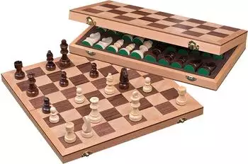 Philos-Spiele Schach-Kassette Holz, Feld 43mm (2623)