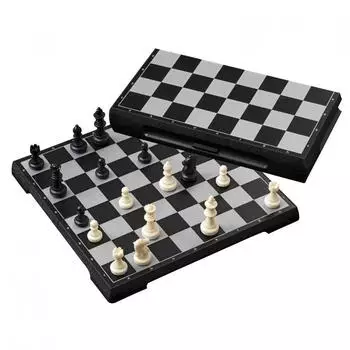 Philos-Spiele Schachkassette Kunststoff Feld 28 mm mit Randbeschriftung magnetisch