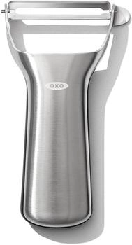 OXO Steel Schäler schwenkbar 19cm Sparschäler Silber