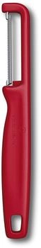 Victorinox Iota Sparschäler gezahnt zweischneidig rot Sparschäler Rot