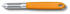 Victorinox Sparschäler mit Zackenschliffklinge, orange
